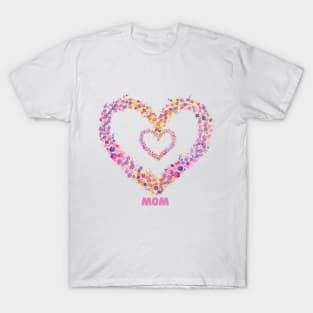 Heart mom, momy lovers T-Shirt